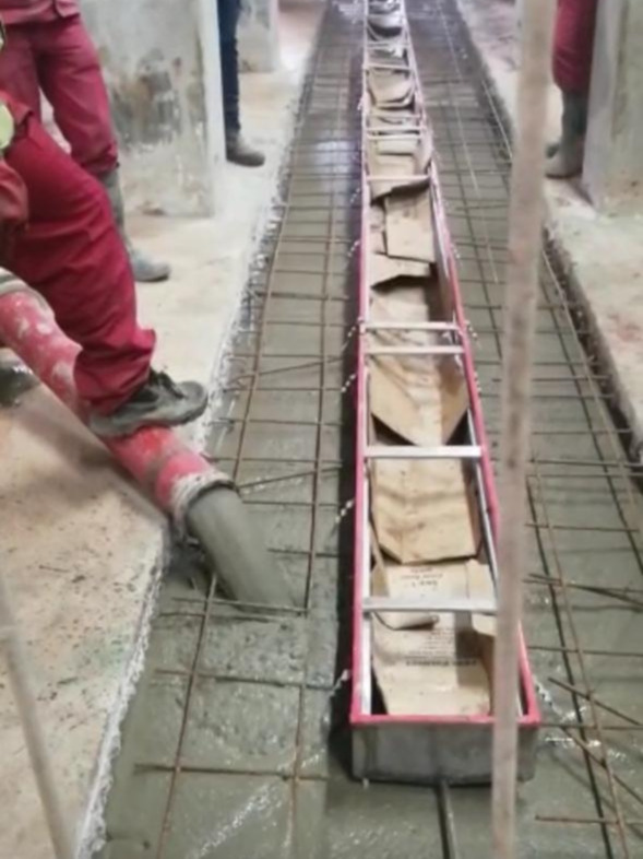 Concrete filling